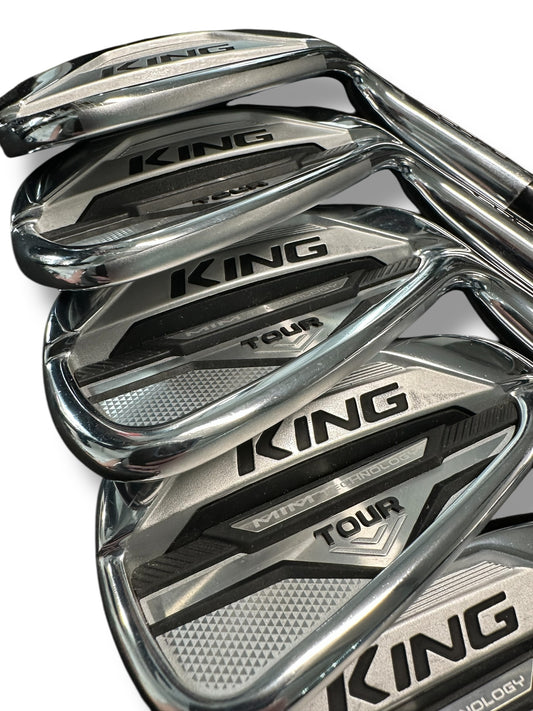 Cobra King MIM Tour 4-PW Irons - KBS $-Taper 120 Stiff Flex