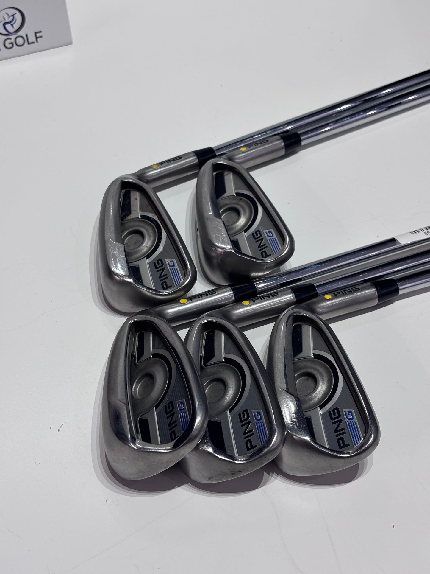 Ping G-Series Yellow Dot 5-PW Irons (No 9 Iron) - AWT Regular Flex