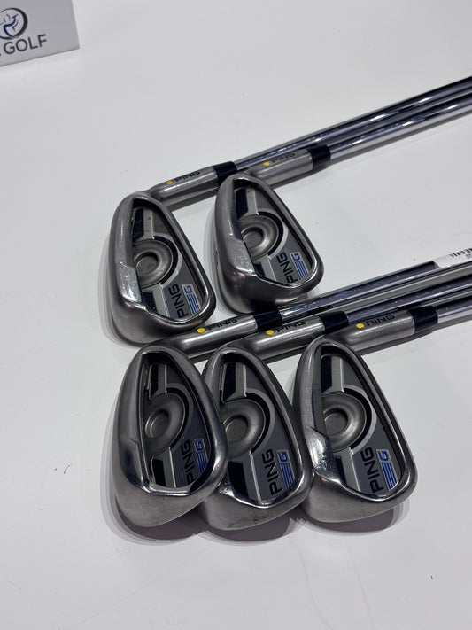 Ping G-Series Yellow Dot 5-PW Irons (No 9 Iron) - AWT Regular Flex