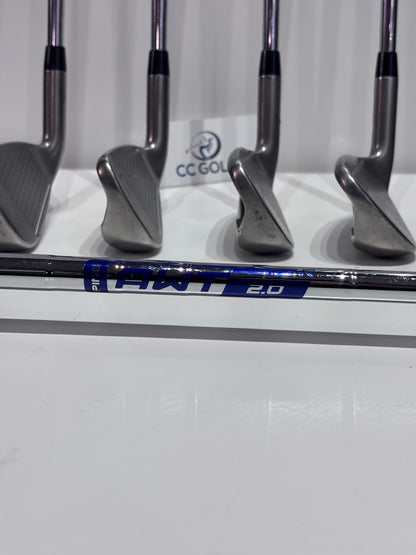 Ping G-Series Yellow Dot 5-PW Irons (No 9 Iron) - AWT Regular Flex