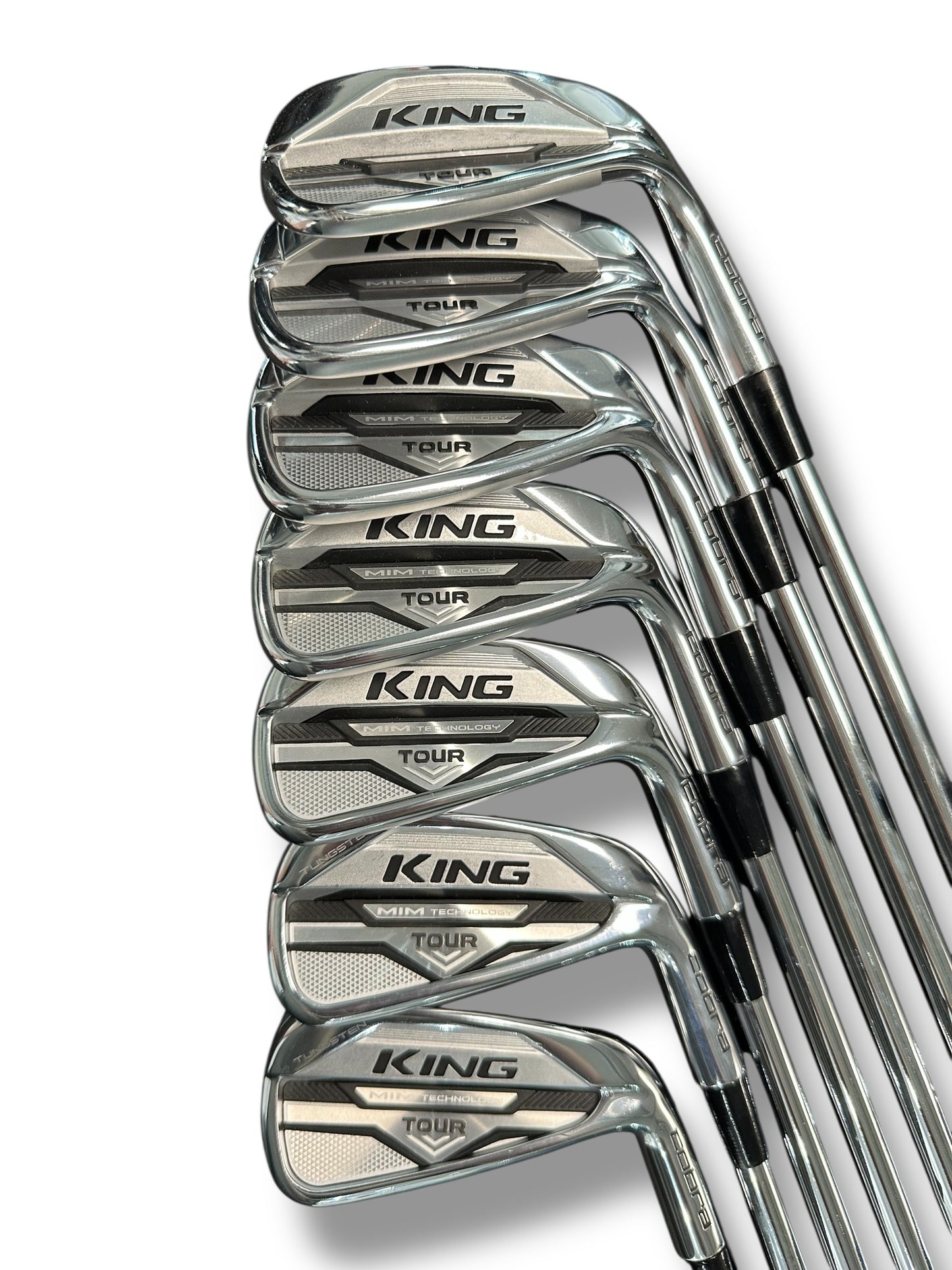 Cobra King MIM Tour 4-PW Irons - KBS $-Taper 120 Stiff Flex