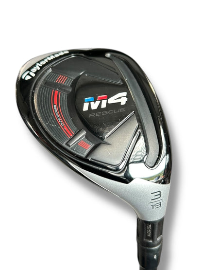 Taylormade M4 Rescue 3 Hybrid- 19.0 Degree - KBS 80g Stiff Flex