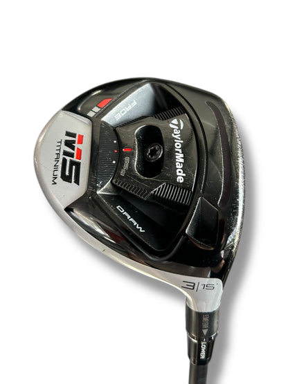 TaylorMade M5 Titanium 3 Wood - 15.0 Degree - F1 70g Stiff Flex
