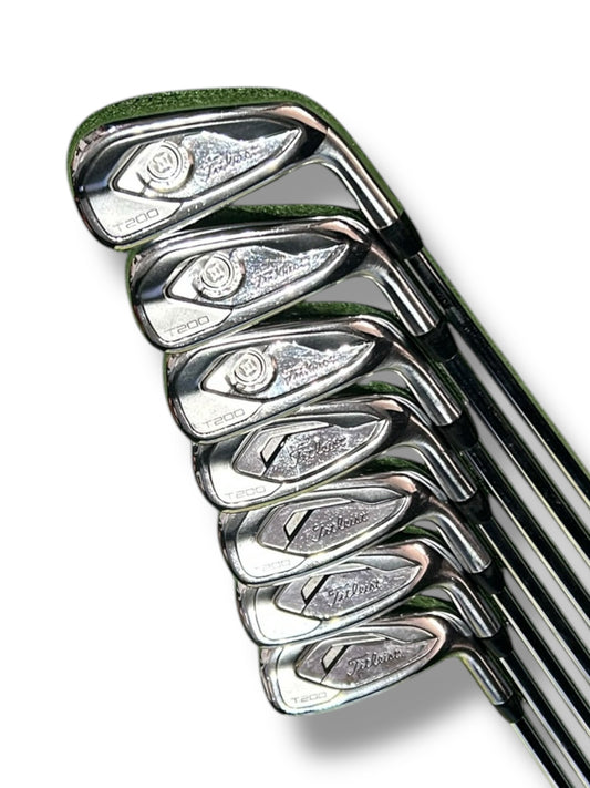 Titleist T200 5-PW Irons + 48 Degree Wedge / True Temper Black Regular Flex